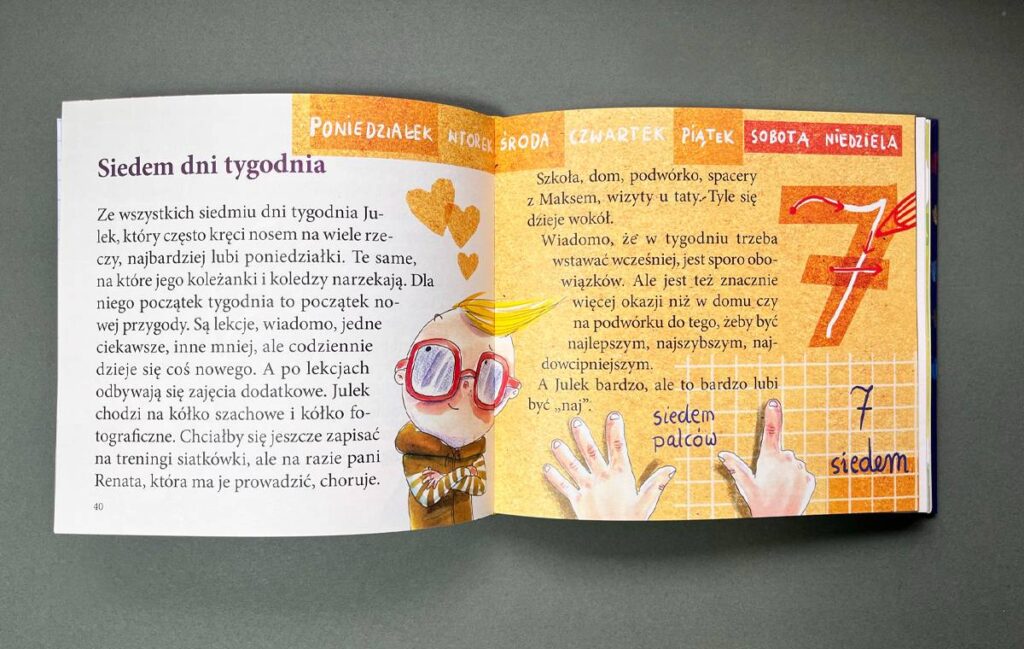 Elementarz matematyczny siedem dni tygodnia